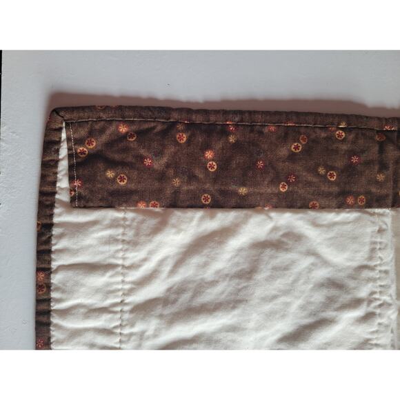 Embroidered Four Seasons Quilted Wall Hanging Handmade Winter Fall - Picture 4 of 8